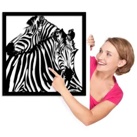 obraz-azurowy-dekoracja-scienna-panel-zebra-3d