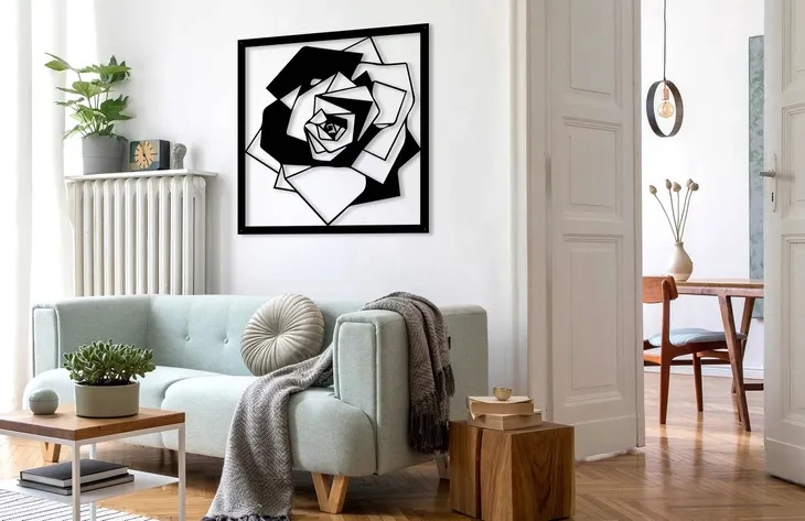 obraz-azurowy-dekoracja-scienna-panel-roza-3d-wysokosc-produktu-64-5-cm