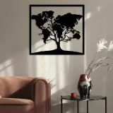 obraz-azurowy-dekoracja-scienna-panel-drzewo-mapa-material-ramy-drewno