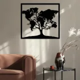 obraz-azurowy-dekoracja-scienna-panel-drzewo-mapa-material-ramy-drewno
