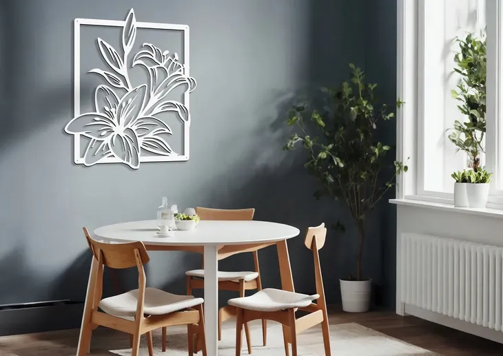 obraz-azurowy-dekoracja-scienna-panel-kwiaty-3d-kolor-ramy-czern