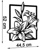 obraz-azurowy-dekoracja-scienna-panel-kwiaty-3d-wysokosc-produktu-52-cm