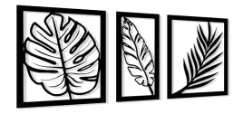 obraz-azurowy-dekoracja-scienna-panele-liscie-3d