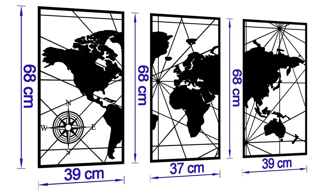obraz-azurowy-dekoracja-scienna-panel-mapa-swiata