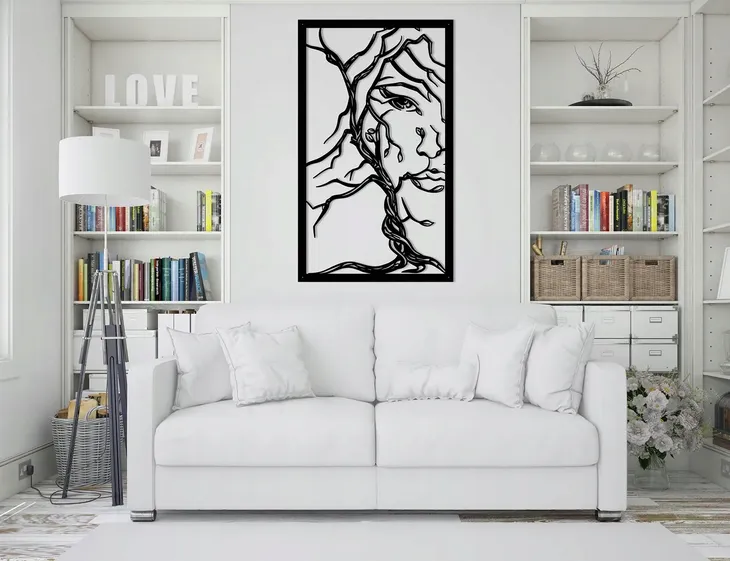 obraz-panel-dekoracja-scienna-kobieta-twarz-drzewo-szerokosc-produktu-50-cm