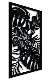 obraz-azurowy-dekoracja-scienna-panel-liscie-3d