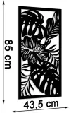 obraz-azurowy-dekoracja-scienna-panel-liscie-3d-stan-nowy-szerokosc-produktu-43-5-cm