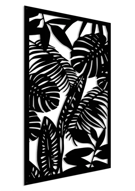 obraz-azurowy-dekoracja-scienna-panel-liscie-3d
