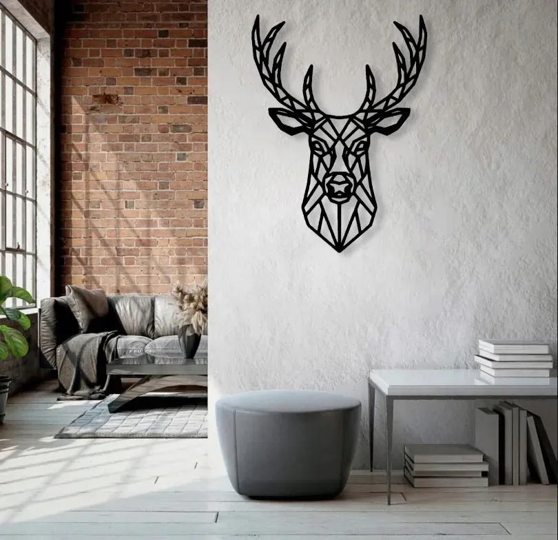 obraz-azurowy-dekoracja-scienna-jelen-panel-3d-stan-nowy