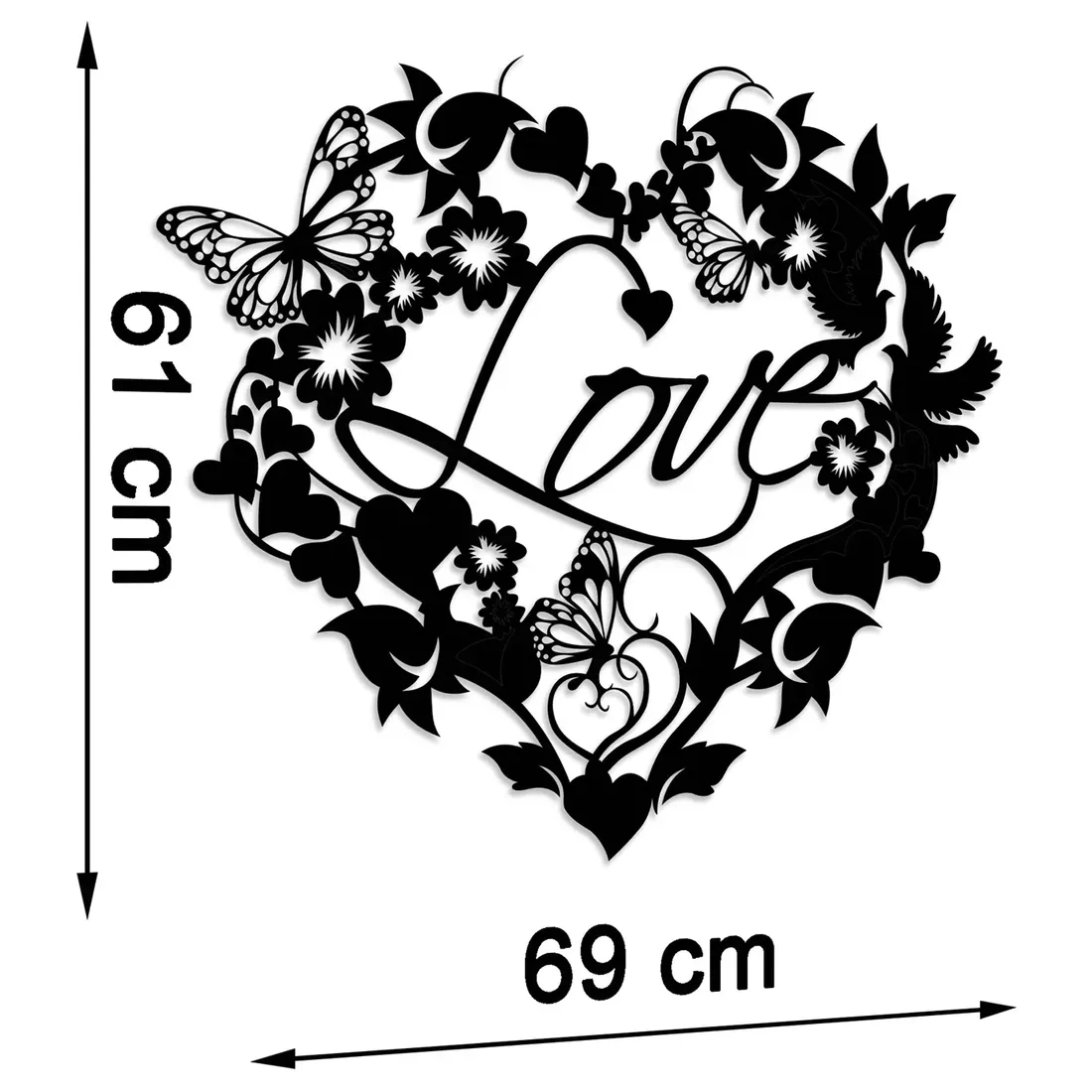 obraz-azurowy-dekoracja-scienna-panel-serce-love