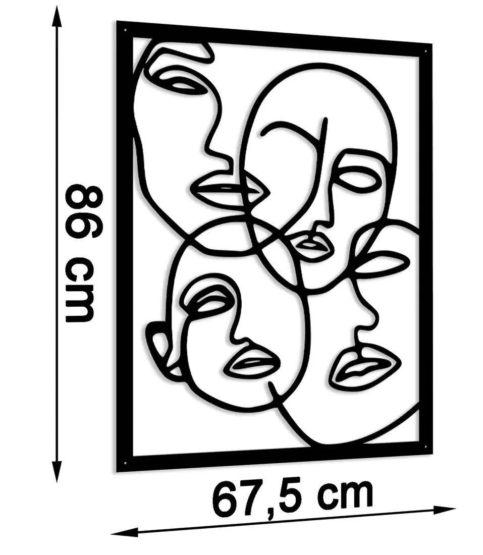 obraz-azurowy-dekoracja-scienna-panel-twarze-3d