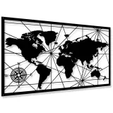 obraz-azurowy-dekoracja-scienna-panel-mapa-3d