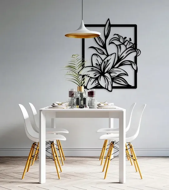 obraz-azurowy-dekoracja-scienna-panel-kwiaty-3d-wysokosc-produktu-52-cm