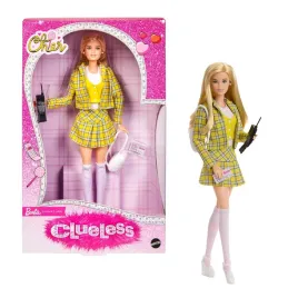 barbie-lalka-cher-zolty-stroj-akcesoria-kolekcjonerska