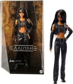 barbie-lalka-aaliyah-kolekcjonerska-czarny-stroj-skorzany