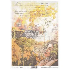 papier-ryzowy-do-decoupage-twarz-kobiety-rosliny