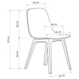 ikea-odger-krzeslo-czerwony-stan-nowy