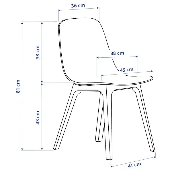 ikea-odger-krzeslo-czerwony-stan-nowy
