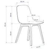 ikea-odger-krzeslo-antracyt-stan-nowy