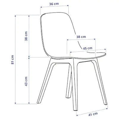 ikea-odger-krzeslo-antracyt-stan-nowy