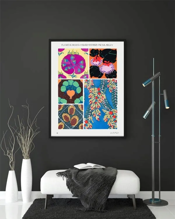 botanical-colorful-background-e-a-seguy-plakat-40x50-cm