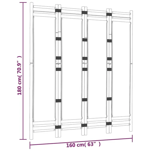 skladany-parawan-4-panelowy-160-cm-bambus-i-plotno