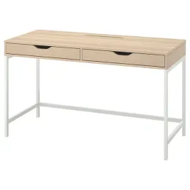 ikea-alex-biurko-biala-bejca-imit-debu-132x58-cm