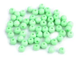 koraliki-plastik-color-zielony-pastel-6mm-30szt