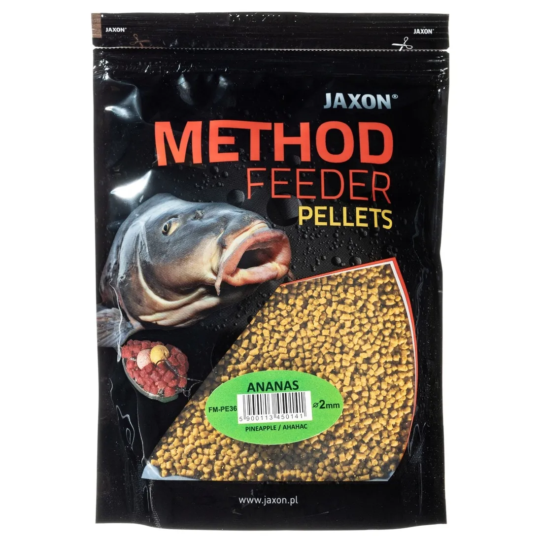 pellet-jaxon-method-feeder-ananas-2mm-500g-marka-jaxon