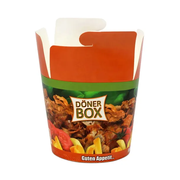 OPAKOWANIE KEBAB BOX 750 ML  26 oz  NADRUK 500 SZTUK FOOD