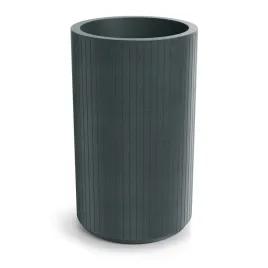 donica-ogrodowa-34-l-tworzywo-sztuczne-coro-round-graphite-48x80-cm