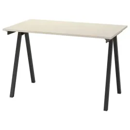 ikea-trotten-biurko-bezowy-antracyt-120x70-cm