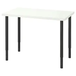 ikea-linnmon-olov-biurko-bialy-czarny-100x60-cm