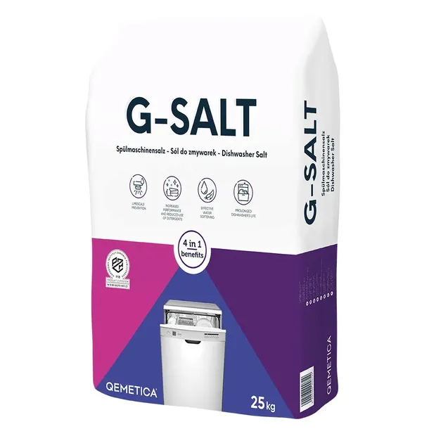Sól ochronna do zmywarki G-SALT CIECH/QEMETICA granulat 25kg