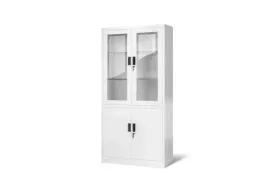 szafa-metalowa-aptekarska-ze-szklanymi-polkami-biala-zamykana-na-klucz