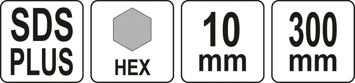 przedluzka-do-otwornic-sds-plus-hex-11mm-300mm-kod-produktu-yt-43993