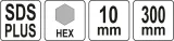 przedluzka-do-otwornic-sds-plus-hex-11mm-300mm-kod-produktu-yt-43993
