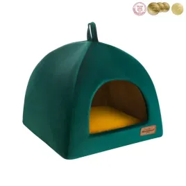 recobed-budka-dla-psa-welurove-zielona-s-40x40cm