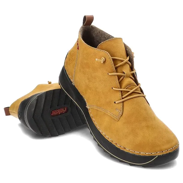 botki-rieker-51510-68-yellow-zapiecie-sznurowane