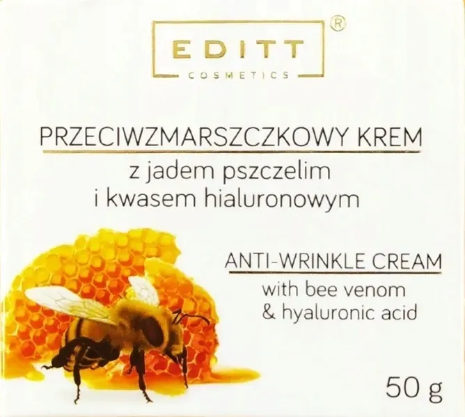 EDITT krem przeciwzmarszczkowy z jadem pszczelim