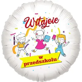 balon-foliowy-witajcie-w-przedszkolu-bialy-18-rnd