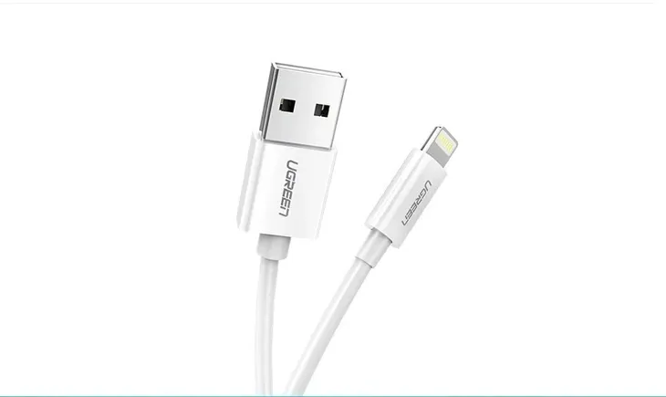 ugreen-kabel-przewod-usb-lightning-mfi-2m-24a-bialy