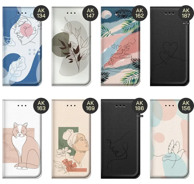 etui-do-xiaomi-redmi-note-12-pro-poco-x5-pro-wzory-continuous-line-art-kolor-bezowy