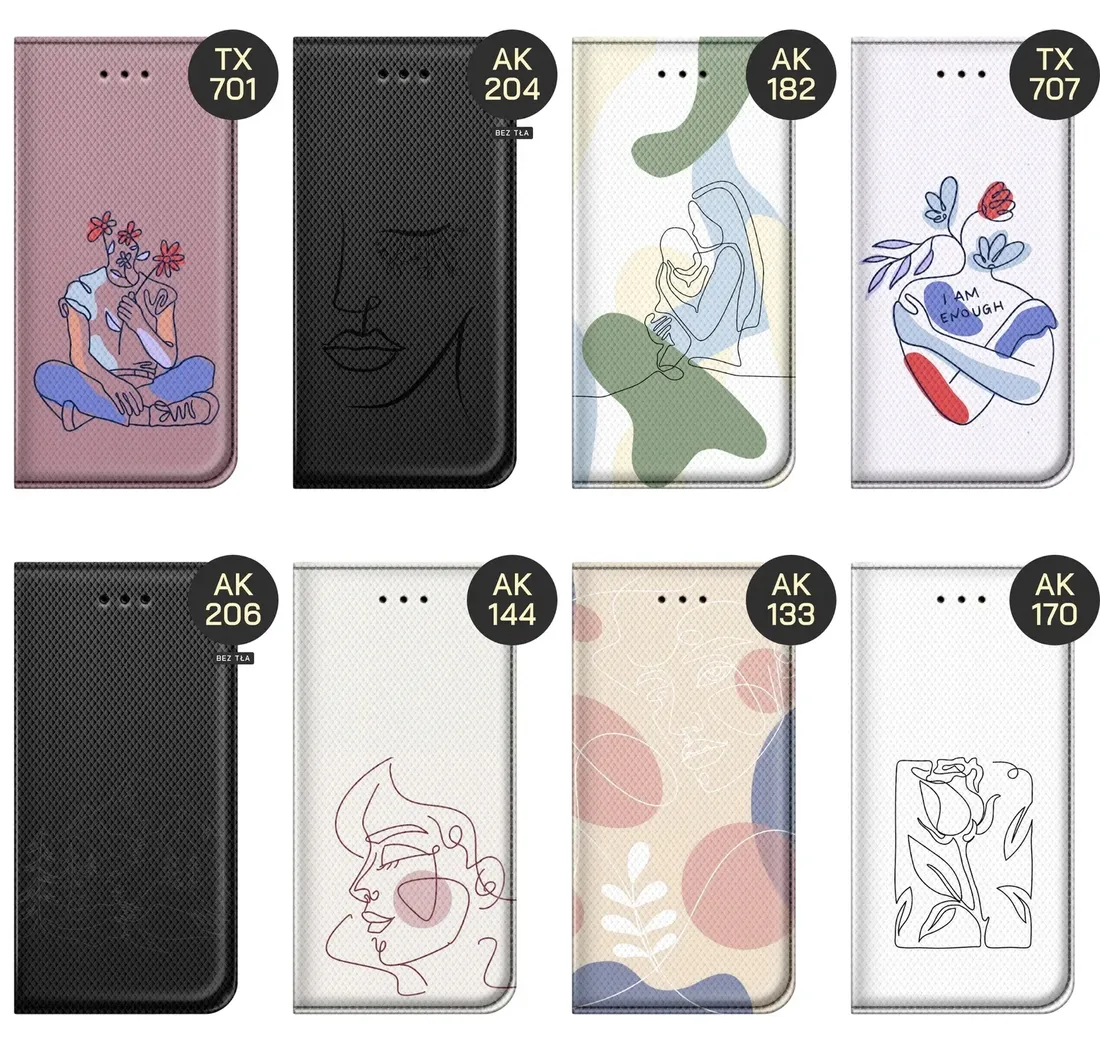 etui-do-xiaomi-redmi-note-12-pro-poco-x5-pro-wzory-continuous-line-art