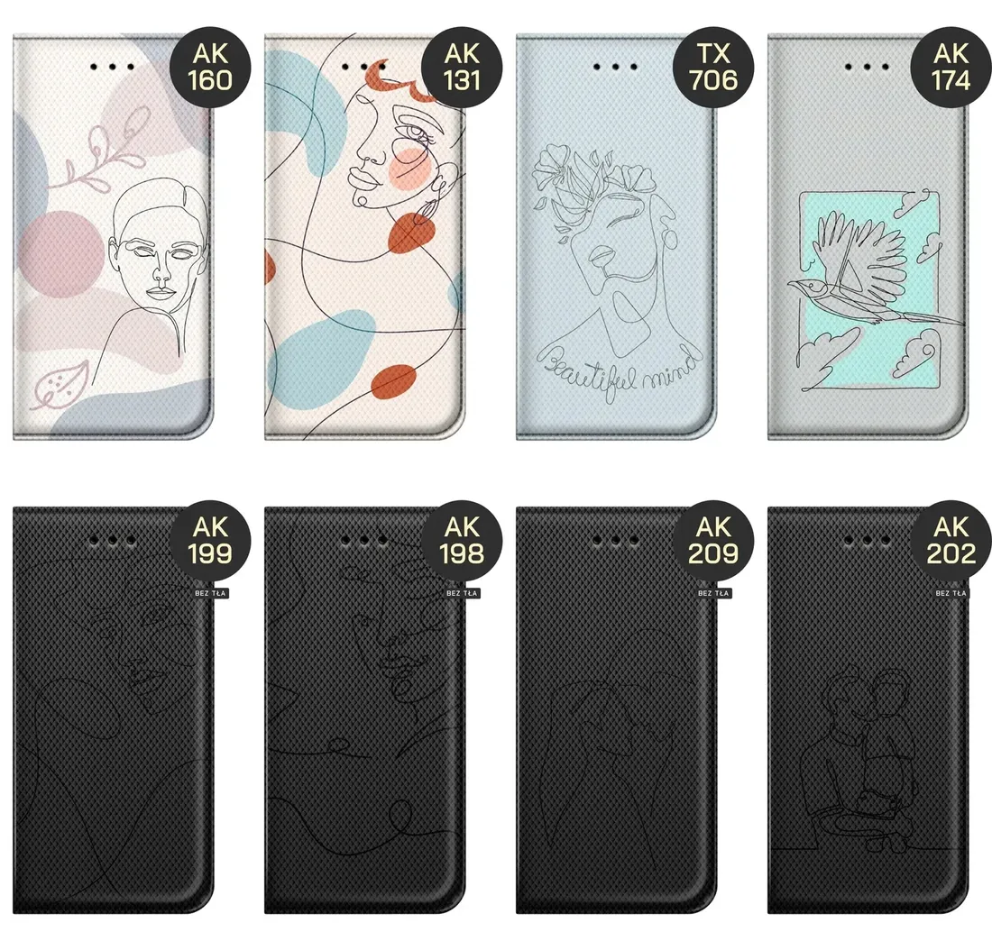 etui-do-xiaomi-redmi-note-12-pro-poco-x5-pro-wzory-continuous-line-art