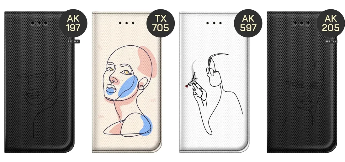 etui-do-xiaomi-redmi-note-12-pro-poco-x5-pro-wzory-continuous-line-art
