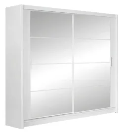 szafa-dakota-203x61x215-cm-bialy-z-lustrem
