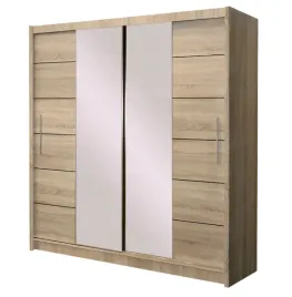 szafa-lizbona-ii-203x61x215cm-dab-lustro-dymione