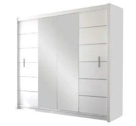 szafa-lizbona-ii-203x61x215-cm-biala-z-lustrem