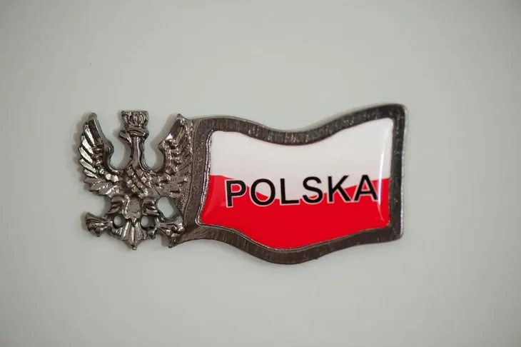Magnes z Orłem i Flagą Polski-Patriotyczny
